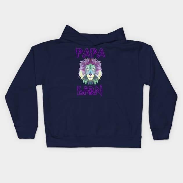 PAPA LION POPULAR T-SHIRT Kids Hoodie by imdesign